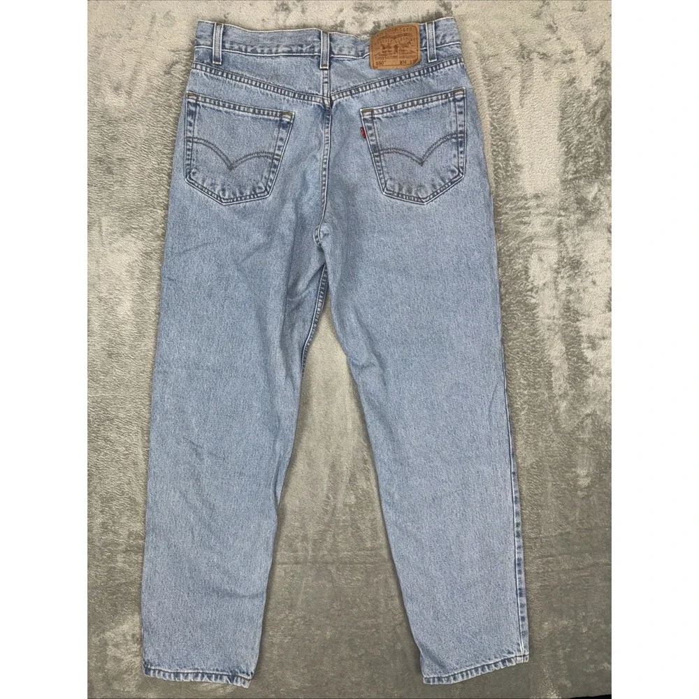 Vintage Levi's 550 Jeans Mens 34x32 Relaxed Fit Tapered Leg Blue Denim‎ 2000 Y2K
